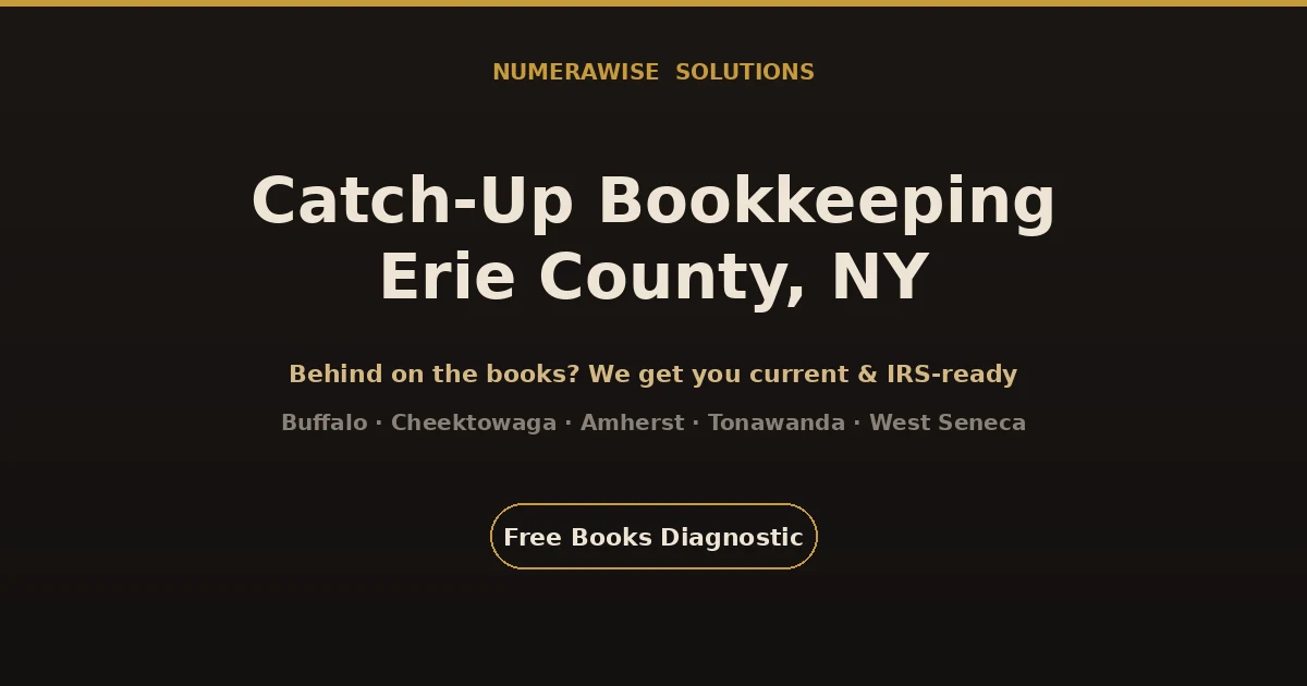 Catch Up Bookkeeping Erie County NY