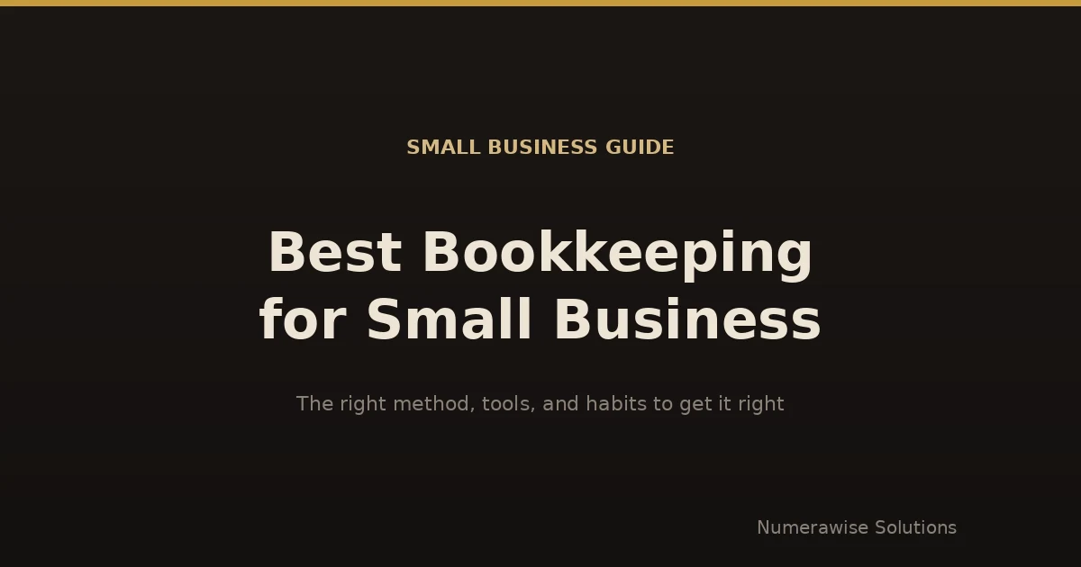 Best Bookkeeping for Small Business
