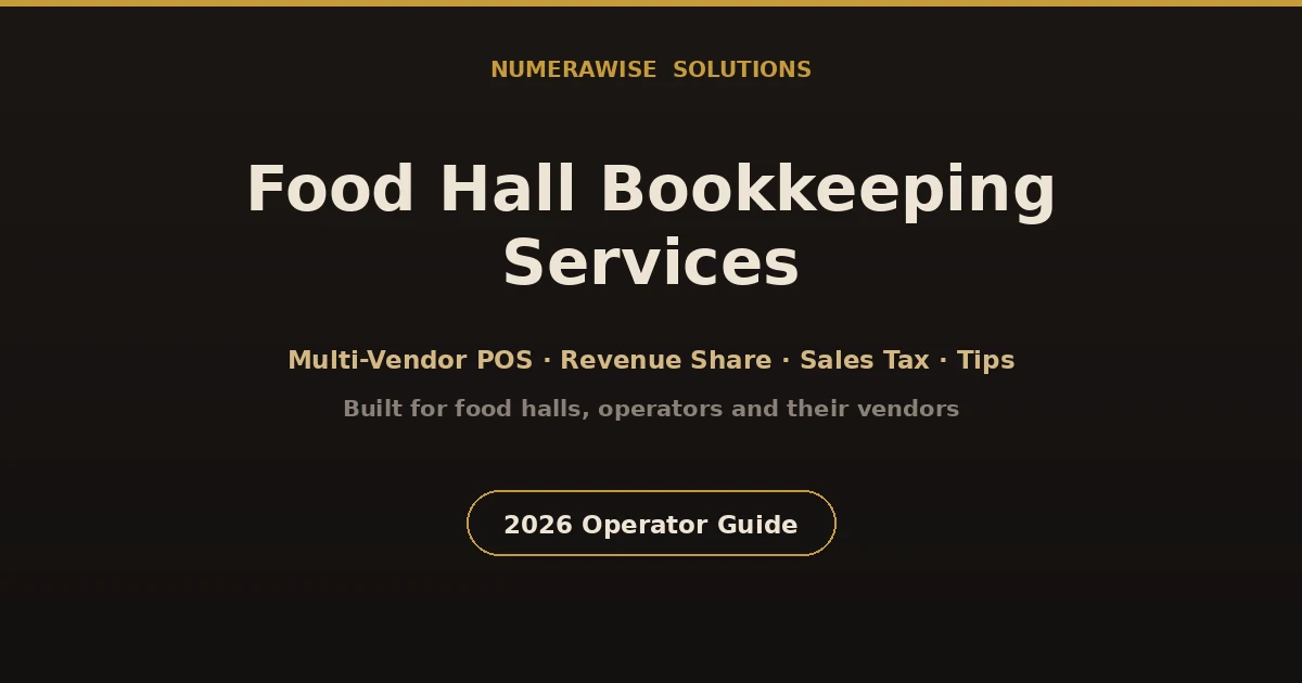 Food Hall Bookkeeping Services