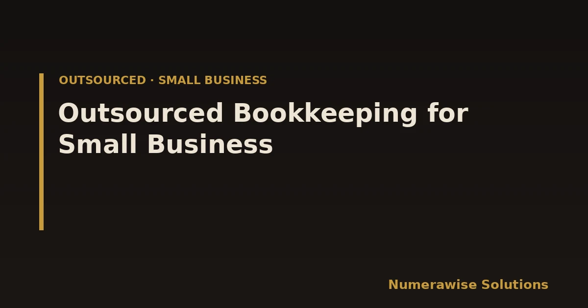 Outsourced Bookkeeping for Small Business