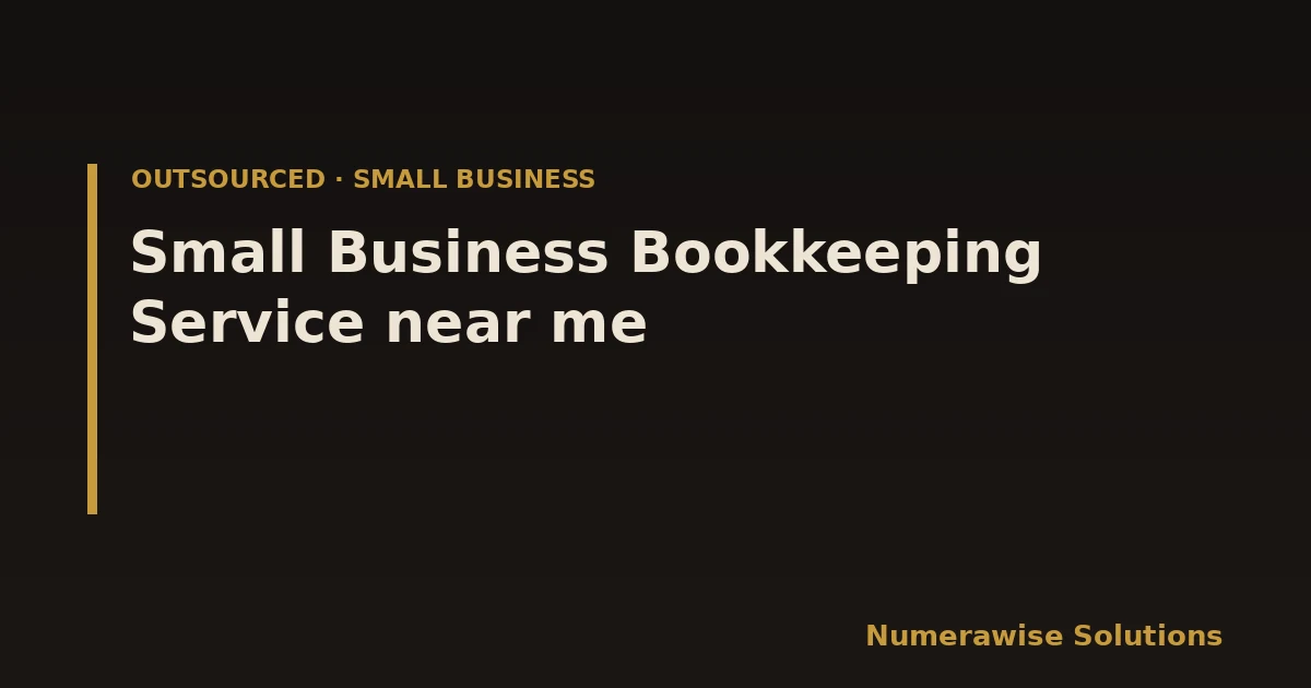 Small Business Bookkeeping Service near me