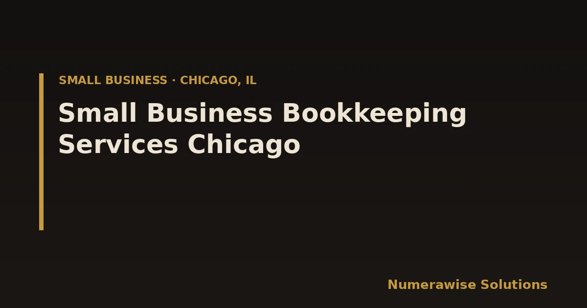 Small Business Bookkeeping Services Chicago