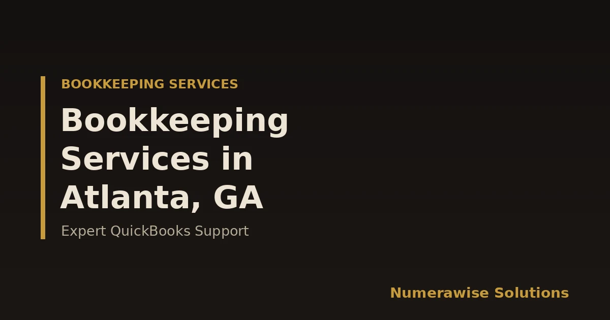 Bookkeeping Services in Atlanta, GA