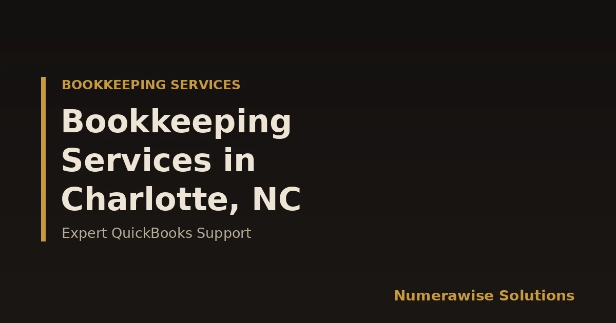 Bookkeeping Services in Charlotte, NC