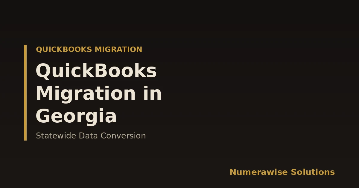 QuickBooks Migration Services in Georgia