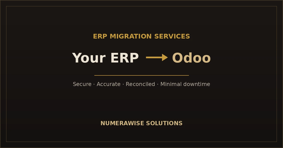 Odoo migration services