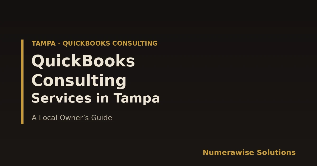 QuickBooks Consulting Services in Tampa
