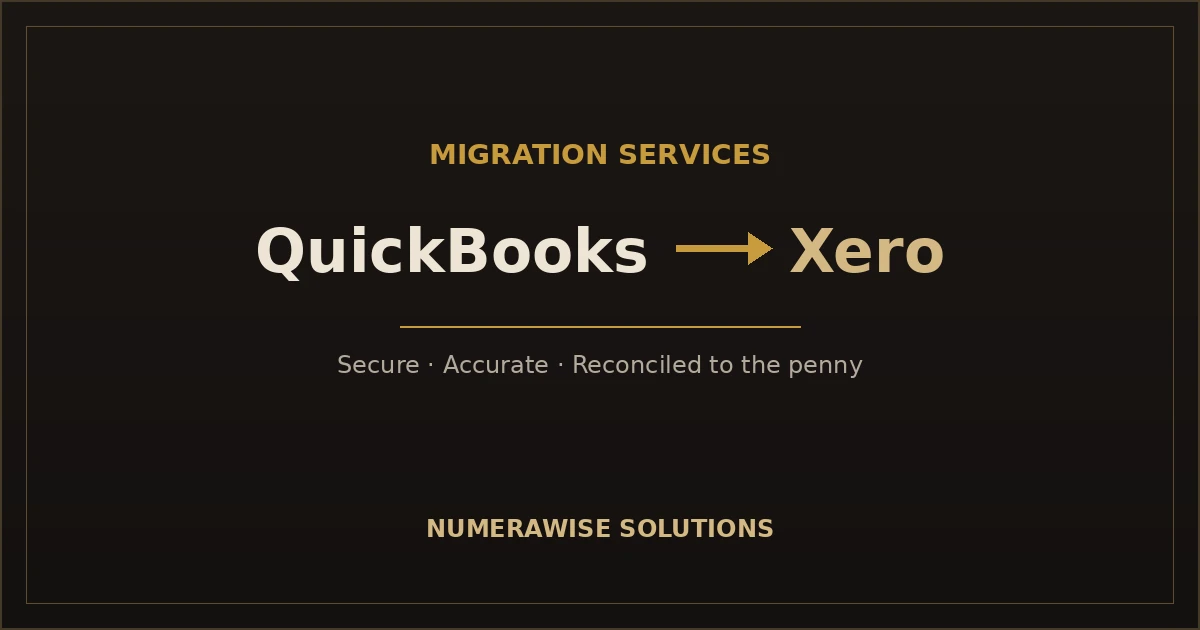 QuickBooks to Xero migration services