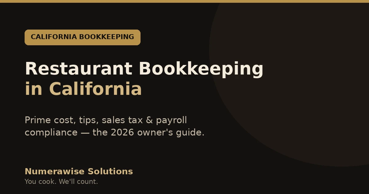 Restaurant Bookkeeping in California
