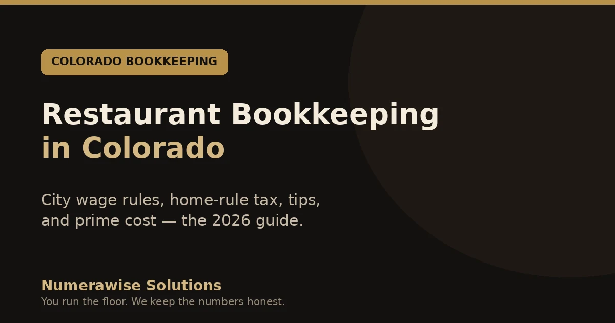 Restaurant Bookkeeping Colorado