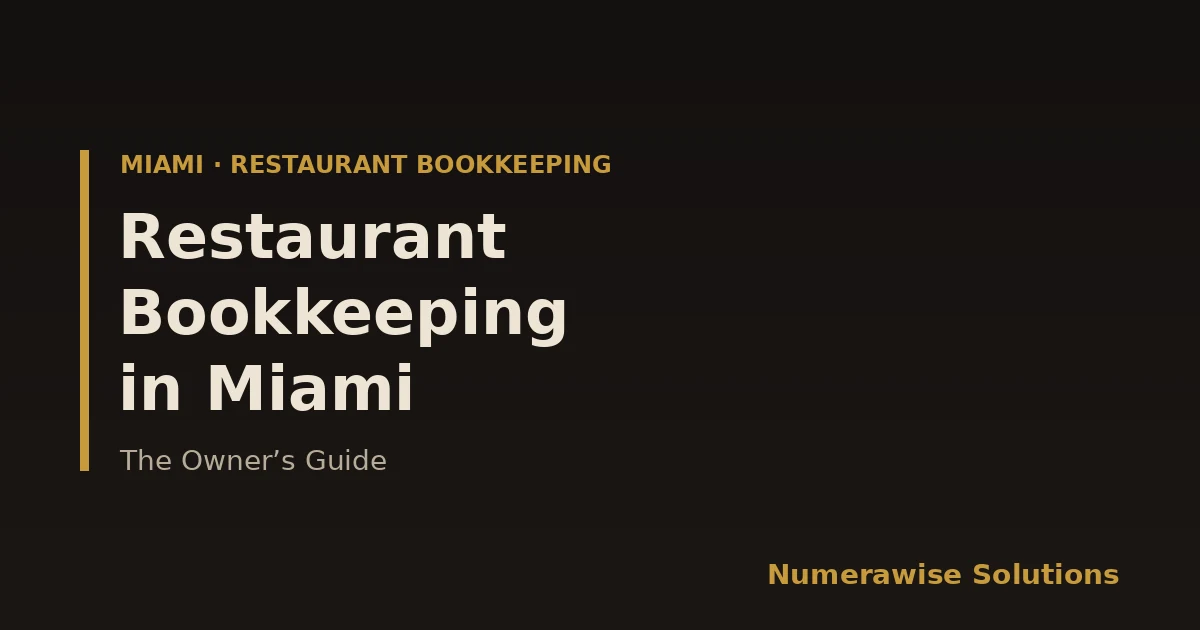Restaurant Bookkeeping in Miami