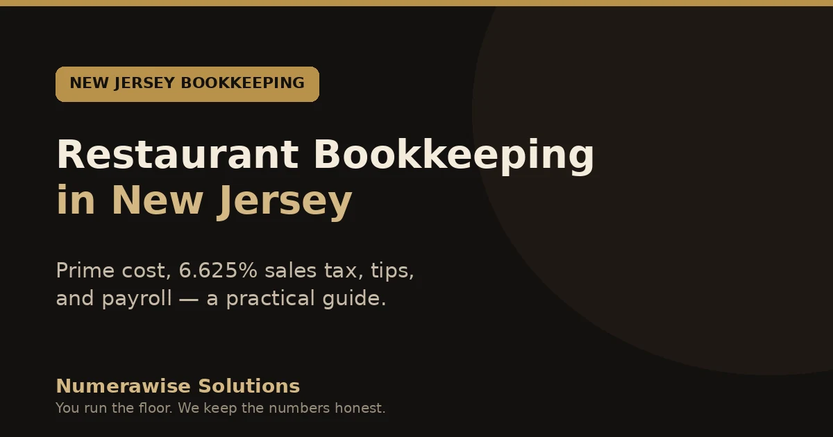 Restaurant Bookkeeping New Jersey