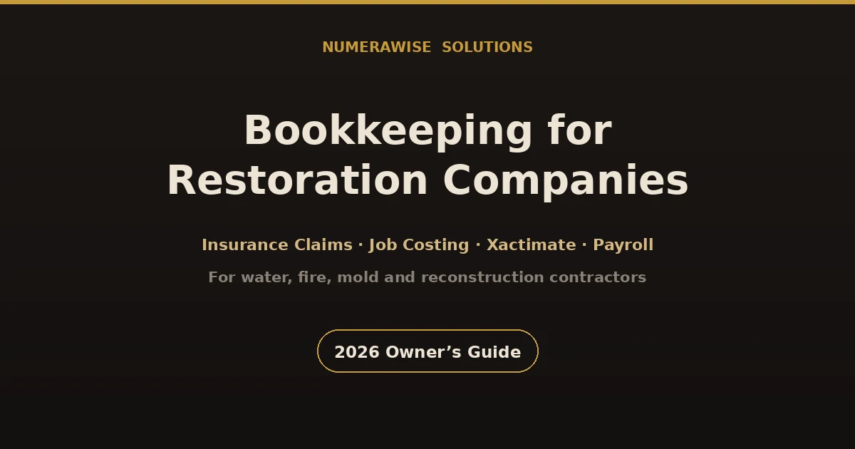 Bookkeeping for Restoration Companies