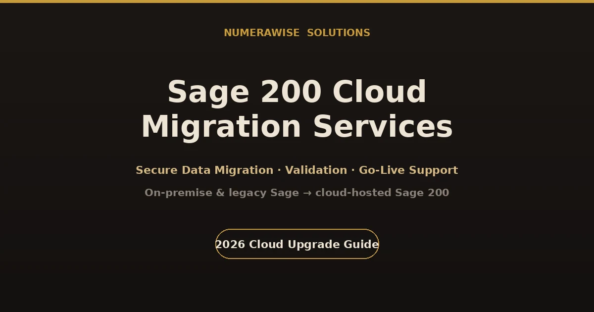 Sage 200 Cloud Migration Services